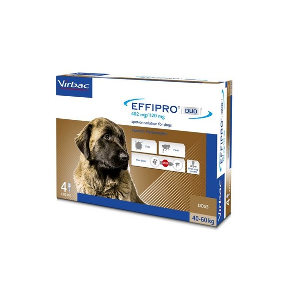 VIRBAC EFFIPRO DUO SPOT ON CANI XL 4 PIP. - SuiteForPets