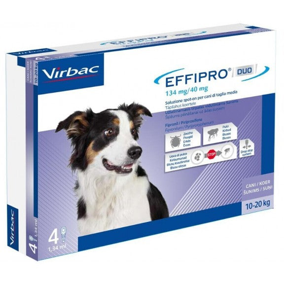EFFIPRO DUO SPOT ON CANI MEDI M 4 PIP. - SuiteForPets