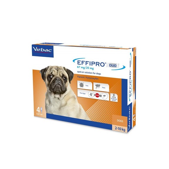 VIRBAC EFFIPRO DUO SPOT ON CANI PICCOLI S 4 PIP. - SuiteForPets