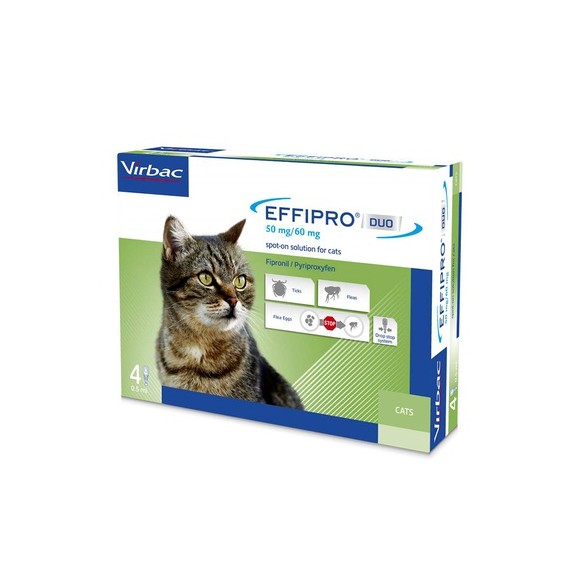 VIRBAC EFFIPRO DUO SPOT ON GATTI 4 PIP. - SuiteForPets
