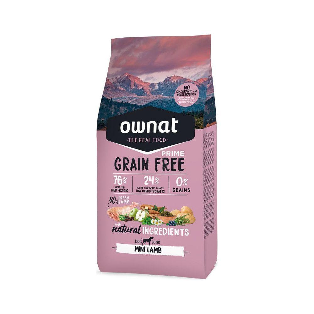 OWNAT PRIME Grain Free Adult Mini senza cereali con agnello per piccoli cani adulti - SuiteForPets
