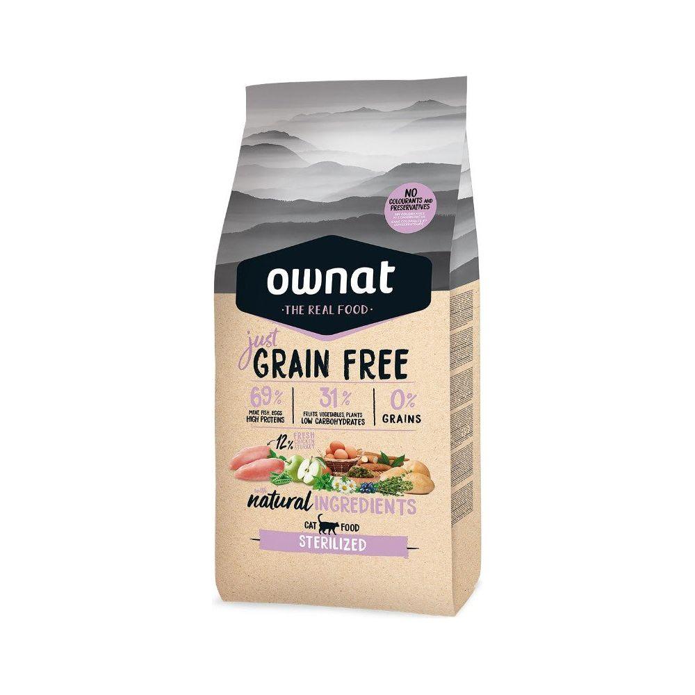 OWNAT Just Grain Free Sterilized senza cereali con pollo per gatti sterilizzati - SuiteForPets