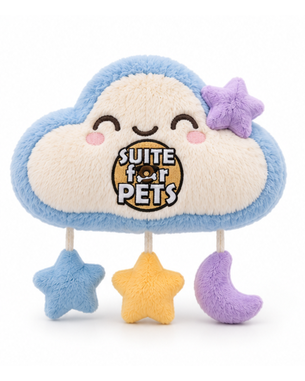 Suite For Pets Plush Cloud Hanging Toy – Stars and Moon