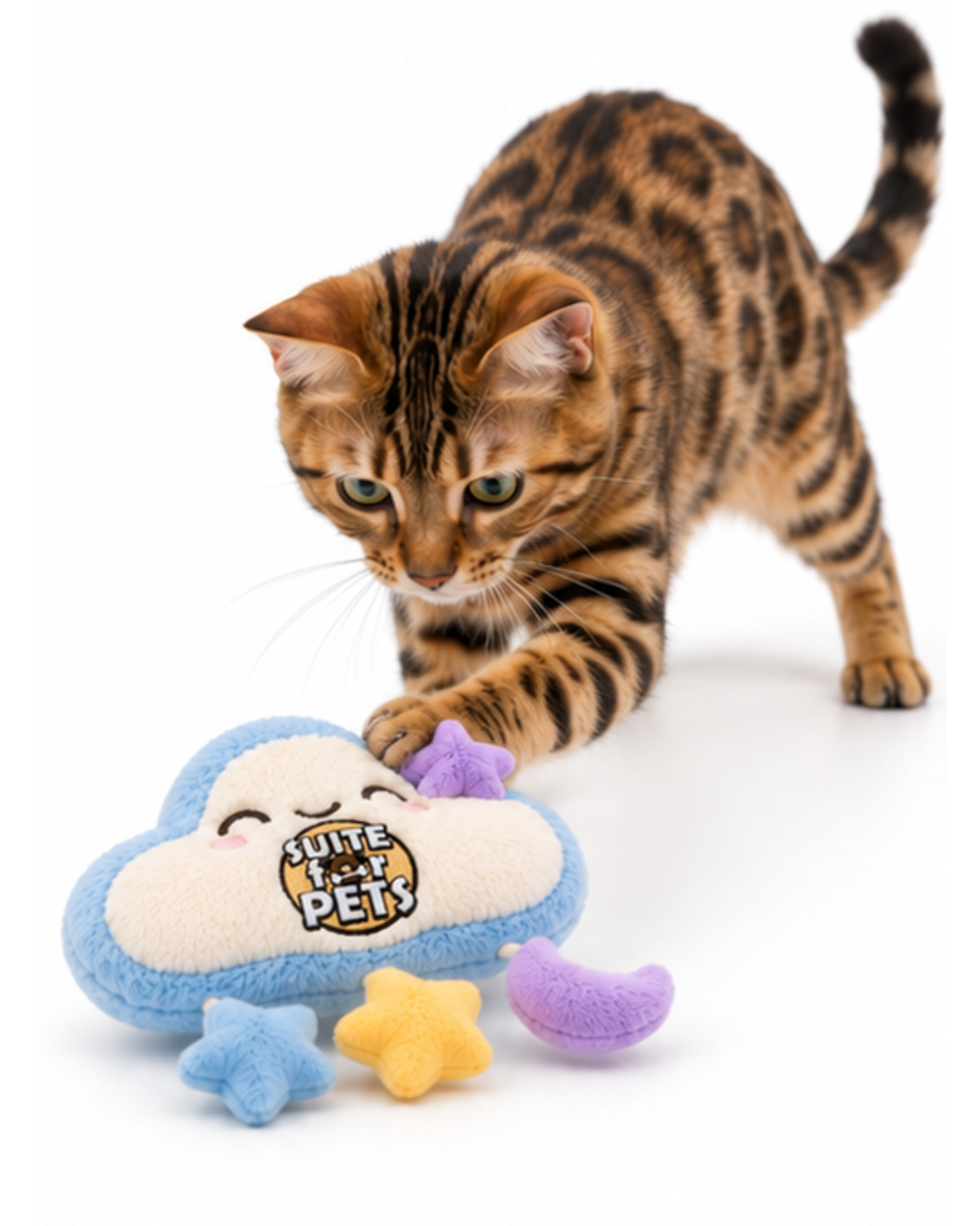 Suite For Pets Plush Cloud Hanging Toy – Stars and Moon - Image 8