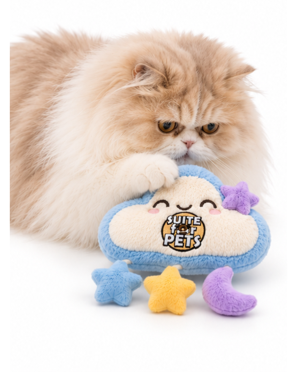 Suite For Pets Plush Cloud Hanging Toy – Stars and Moon - Image 5