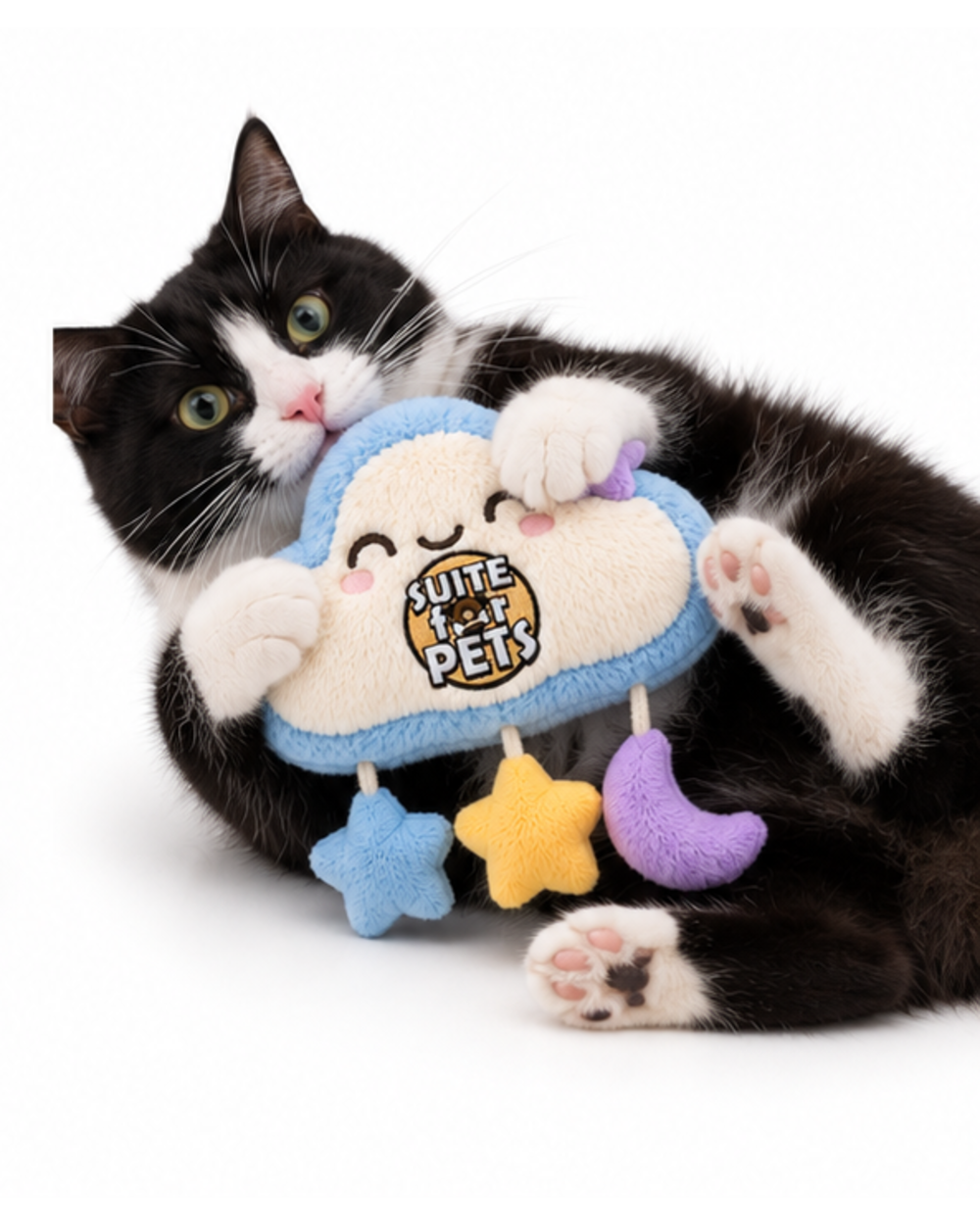 Suite For Pets Plush Cloud Hanging Toy – Stars and Moon - Image 6