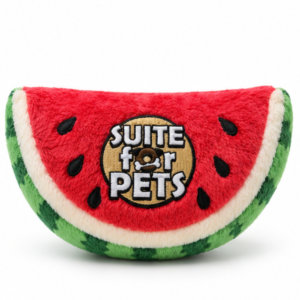 Suite For Pets Watermelon Plush Cat Toy – Soft Fruit-Shaped Interactive Kitty Play Toy for Indoor Cats