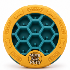 Suite For Pets Interactive Dog Slow Feeder Puzzle Toy – Honeycomb Treat Dispenser & Enrichment Feeding Bowl for Dogs